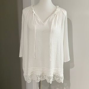 Melissa Paige white blouse